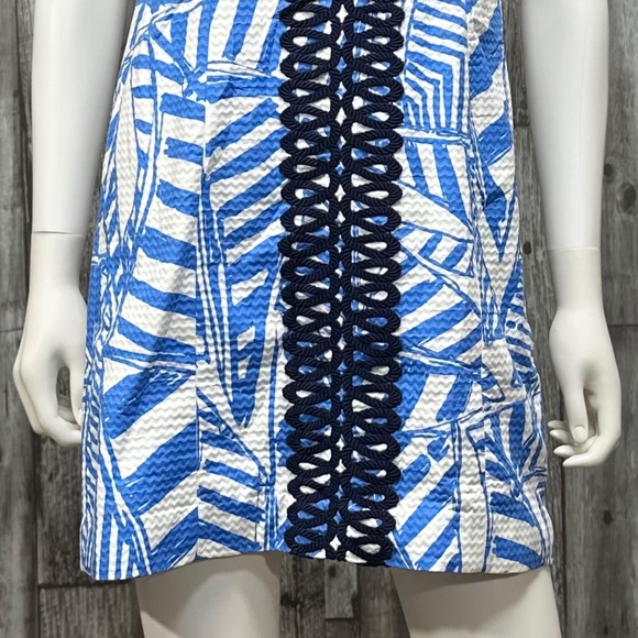 ⭐️Lilly Pulitzer Annabelle Shift in Bay Blue Yacht Sea [731] - Picture 6 of 8